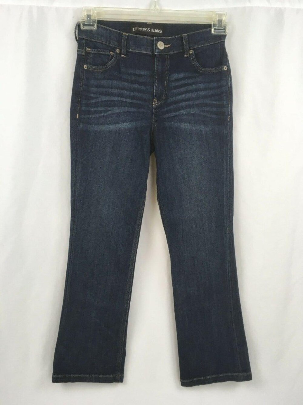 Express Bell Crop High Rise Jeans  10" Rise   Womens Size 2